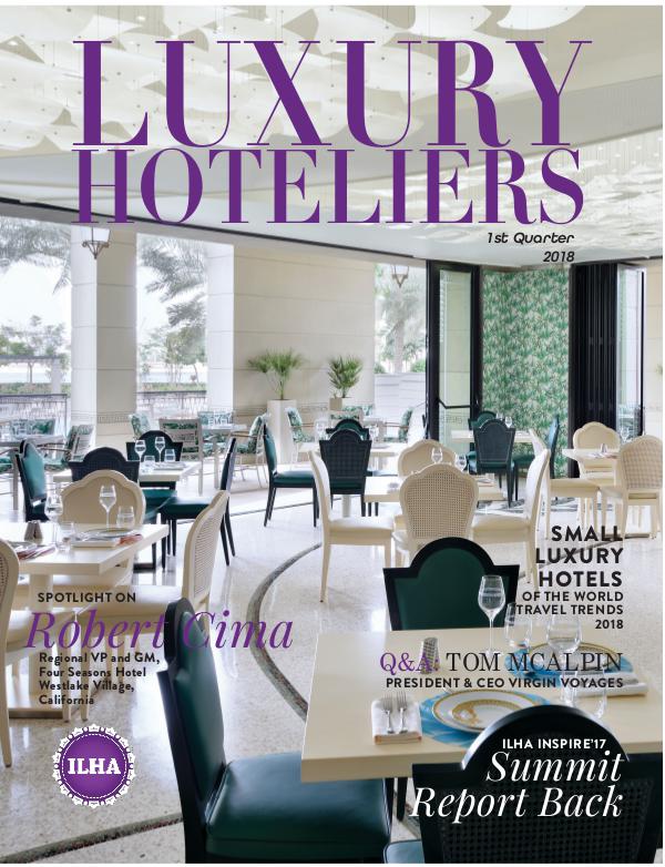 Luxury Hoteliers Magazine 1st Quarter 2018