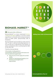 BIOMASS.MARKET™ - A Disruption With a Difference