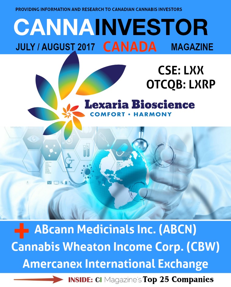 Canadian CANNAINVESTOR Magazine July / August 2017