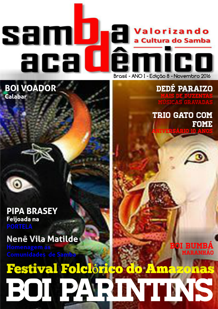 Samba Acadêmico Brasil Edição 08 ANO I Novembro 2016