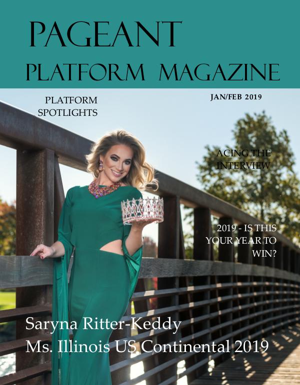 Pageant Platform Magazine Jan Feb 2019 pageant platform magazine jan feb