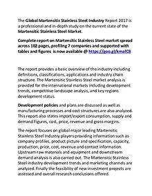 Martensitic Stainless Steel Industry Report 2017