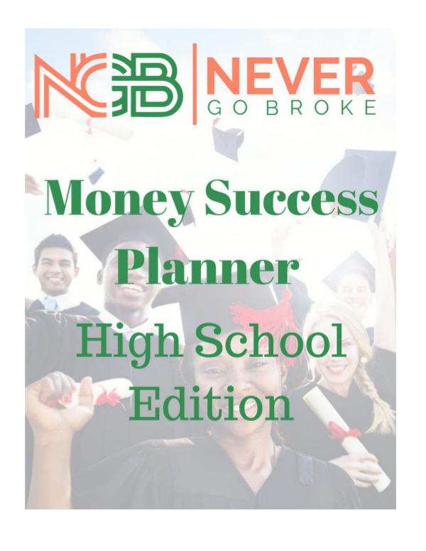 2019 Money Success Planner For High School Students DRAFT 2019 High School Planner with Math DRAFT