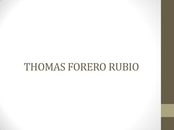 THOMAS FORERO RUBIO