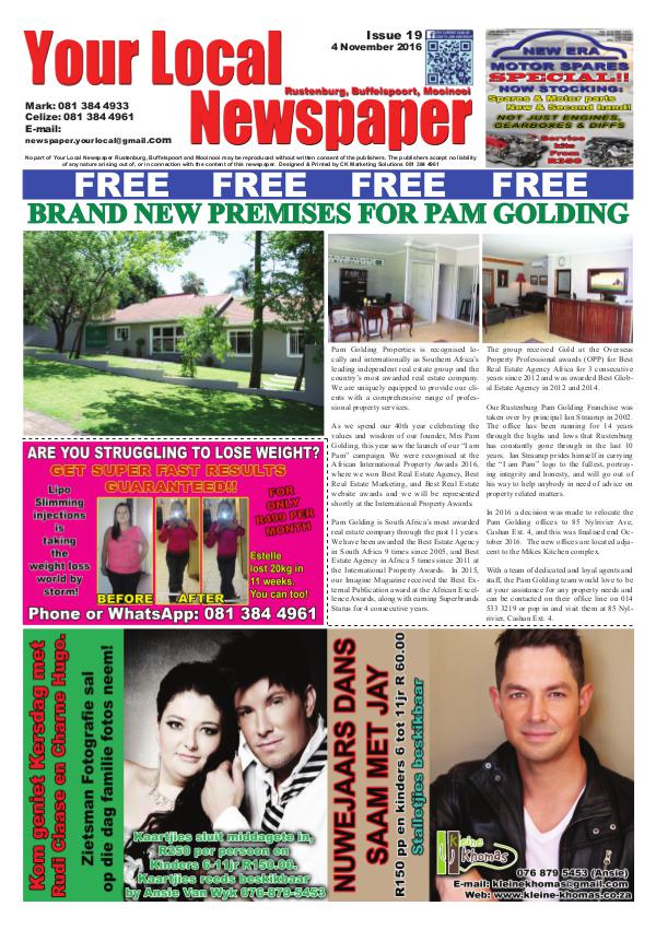 Your Local Newspaper Latest Issue vol.19 Click here to read online!