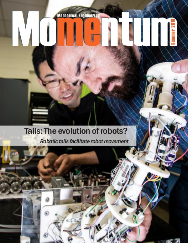 Momentum - The Magazine for Virginia Tech Mechanical Engineering Vol. 3 No. 2 Summer 2018