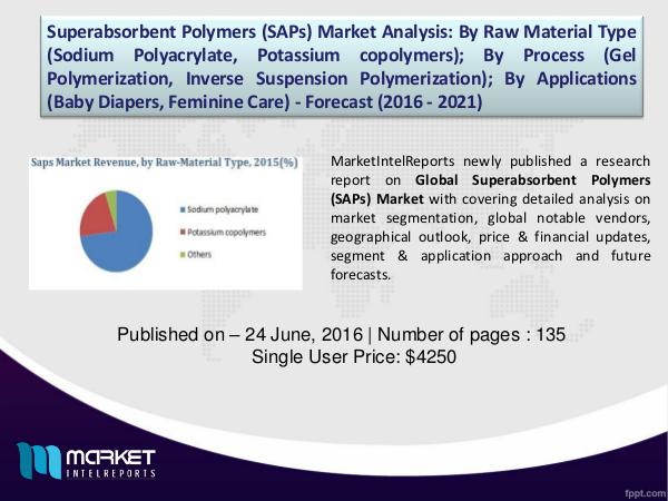 Global Superabsorbent Polymers (SAPs) Market Analysis 2016 to 2021 1