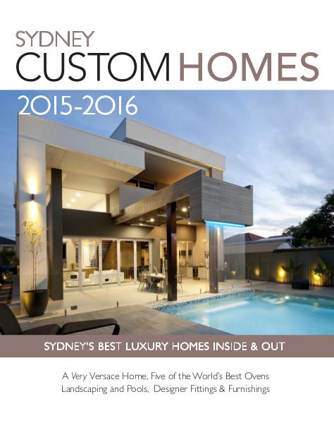 Sydney Custom Homes 2015 / 2016