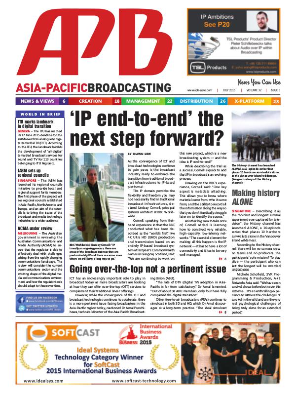 Asia-Pacific Broadcasting (APB) July 2015 Volume 32, Issue 5