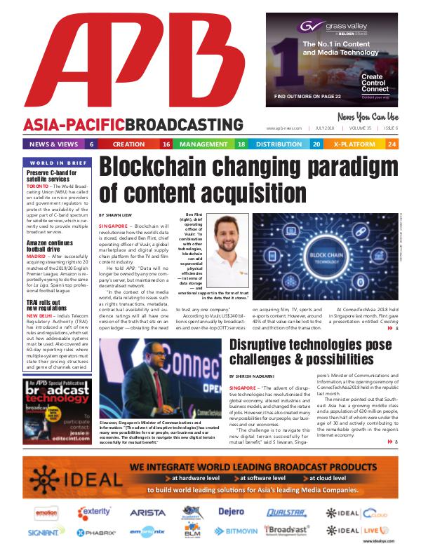 Asia-Pacific Broadcasting (APB) July 2018 Volume 35, Issue 6