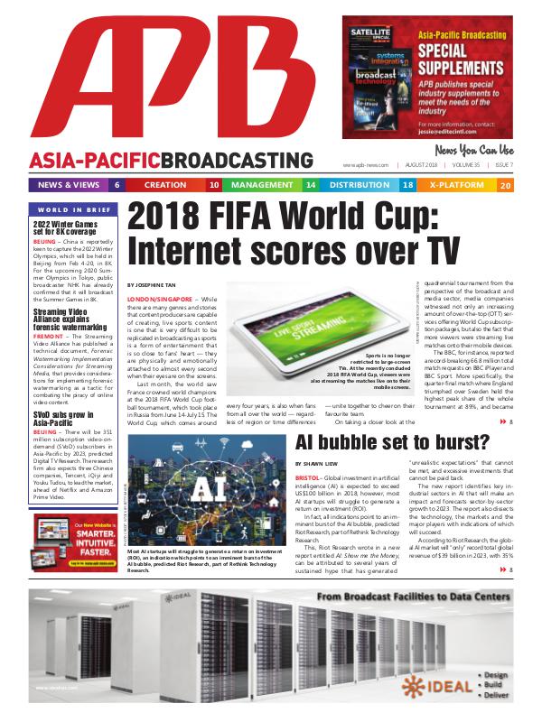 Asia-Pacific Broadcasting (APB) August 2018 Volume 35, Issue 7