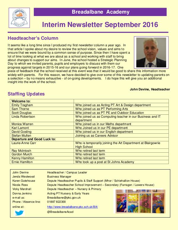 BA Newsletter   PDF Interim Newsletter Sept 2016