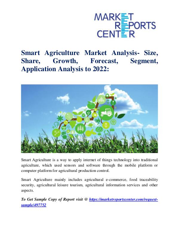 Market Research Reports Smart Agriculture Market