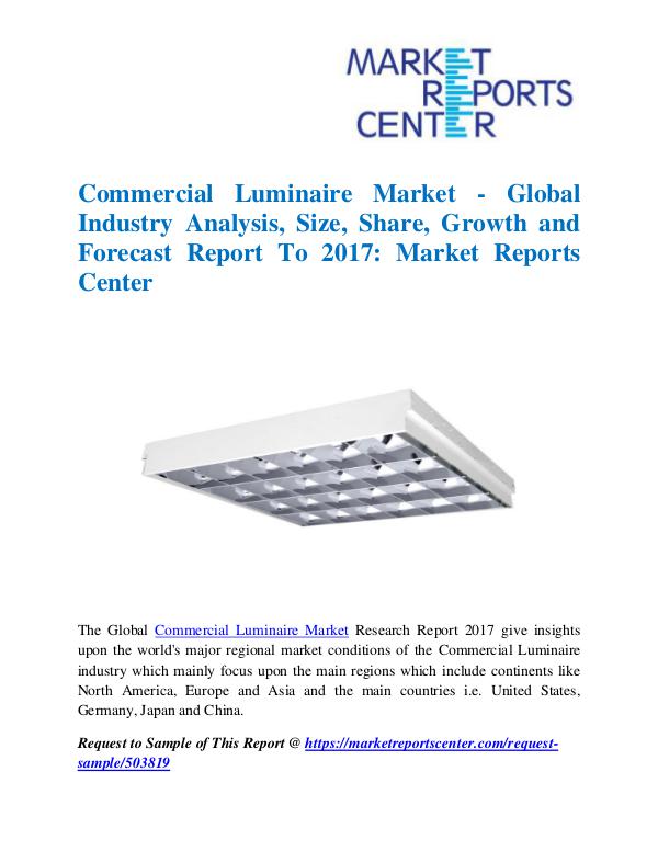 Market Research Reports Commercial Luminaire Market