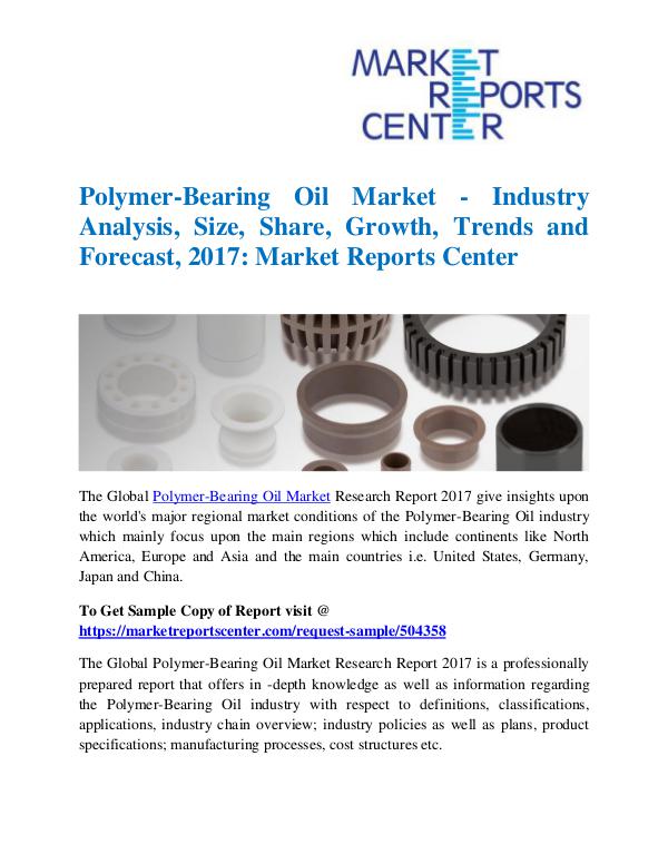 Market Research Reports Polymer-Bearing Oil Market
