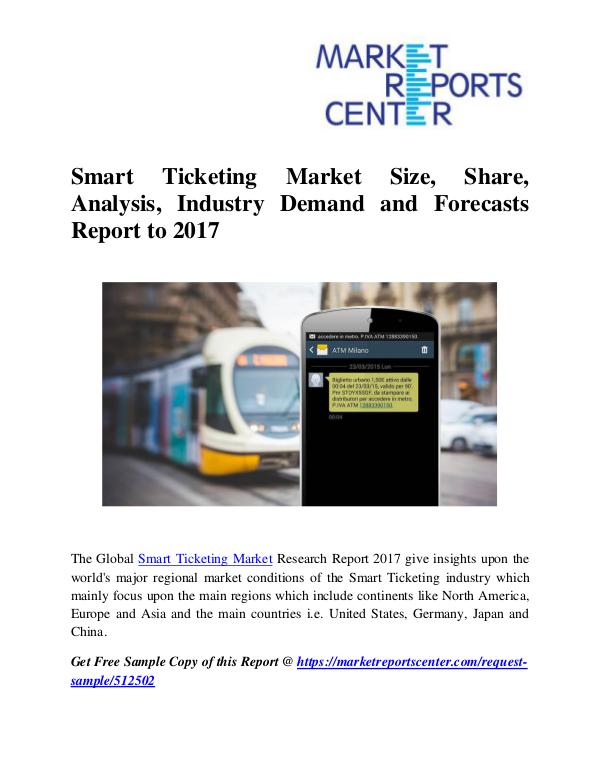 Market Research Reports Smart Ticketing Market