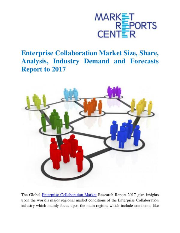 Market Research Reports Enterprise Collaboration Market