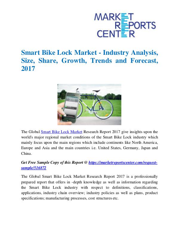 Market Research Reports Smart Bike Lock Market