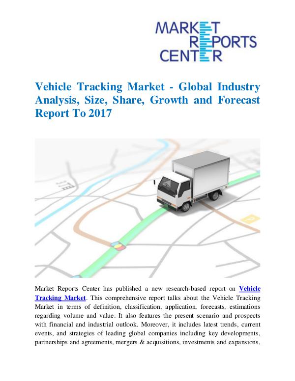 Market Research Reports Vehicle Tracking Market