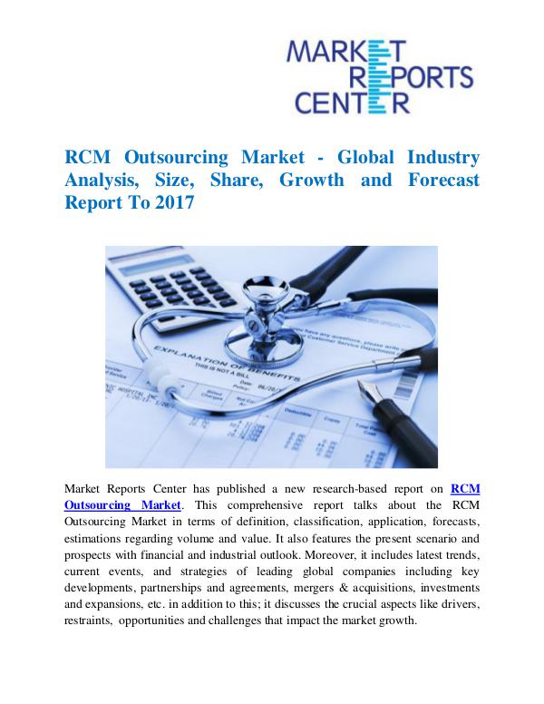 Market Research Reports RCM Outsourcing Market
