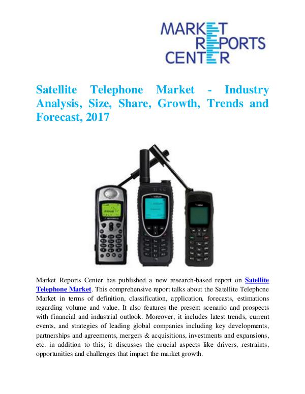 Market Research Reports Satellite Telephone Market