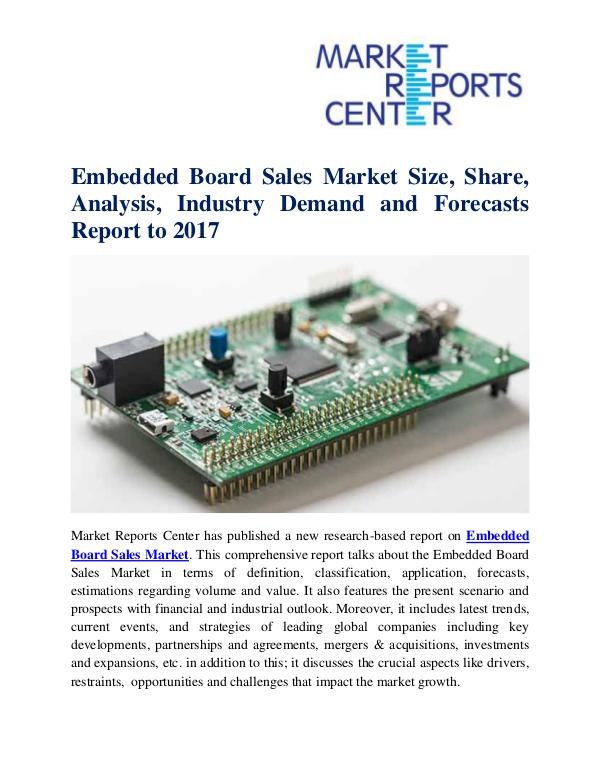 Market Research Reports Embedded Board Sales Market