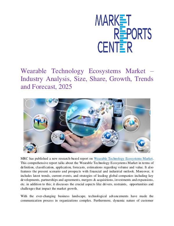 Wearable Technology Ecosystems Market