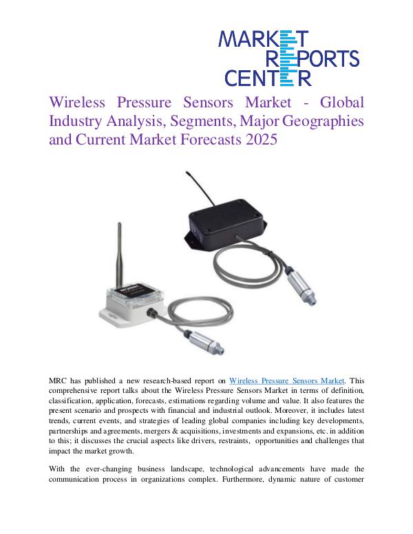 Wireless Pressure Sensors Market