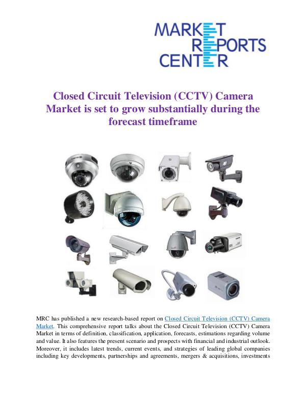 Market Research Reprots- Worldwide Closed Circuit Television (CCTV) Camera Market