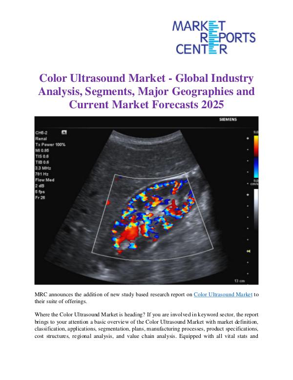 Market Research Reprots- Worldwide Color Ultrasound Market