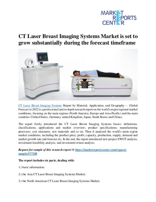 Market Research Reprots- Worldwide CT Laser Breast Imaging Systems Market