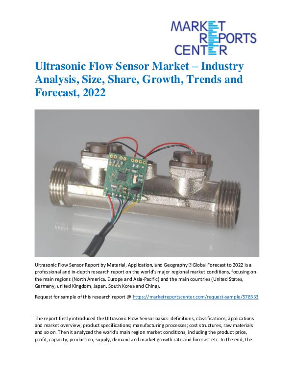 Market Research Reprots- Worldwide Ultrasonic Flow Sensor Market