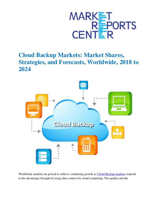Market Research Reprots- Worldwide Cloud Backup Market