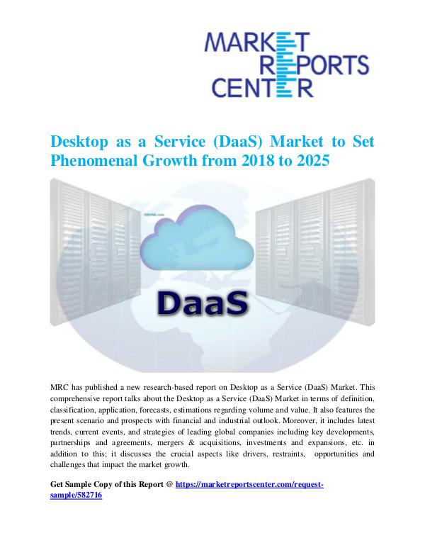 Market Research Reprots- Worldwide Desktop as a Service (DaaS) Market