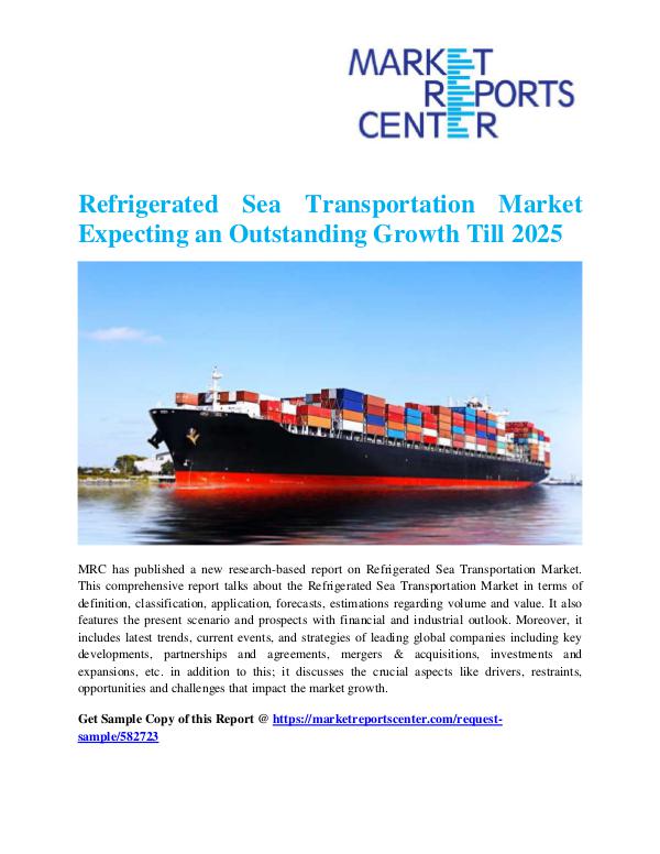 Market Research Reprots- Worldwide Refrigerated Sea Transportation Market