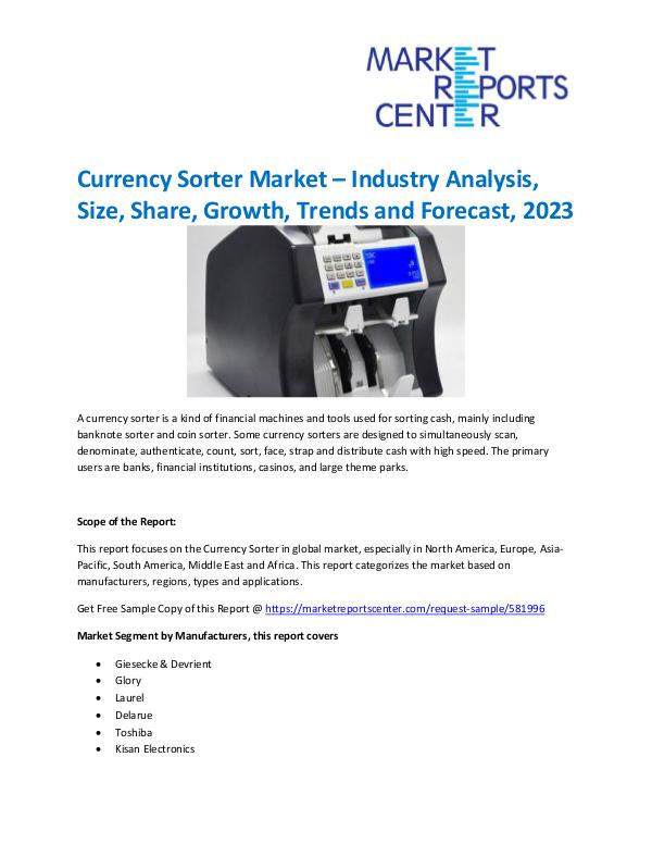 Market Research Reprots- Worldwide Currency Sorter Market