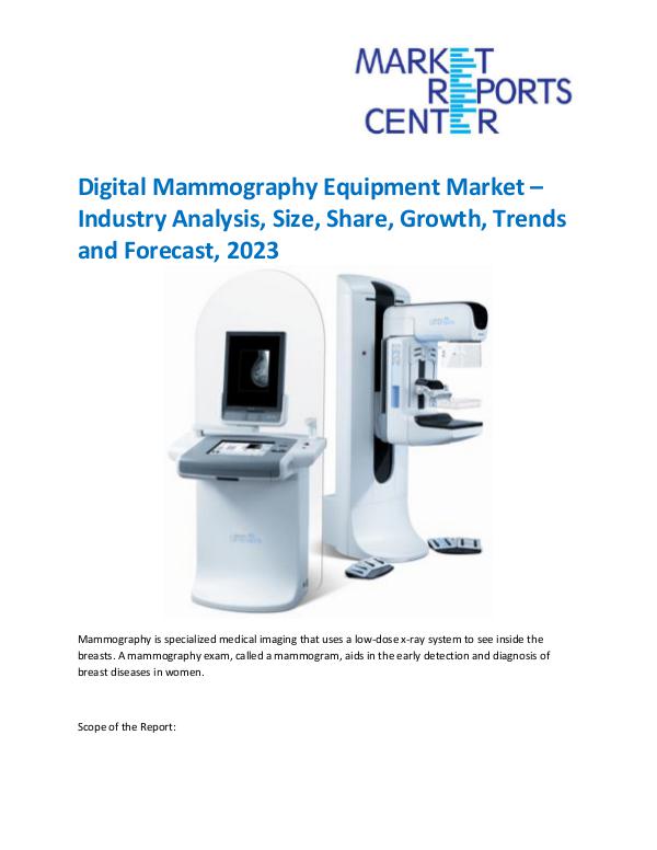 Market Research Reprots- Worldwide Digital Mammography Equipment Market