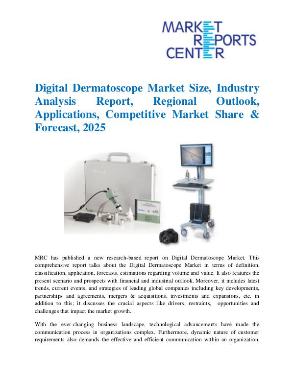 Market Research Reprots- Worldwide Digital Dermatoscope Market