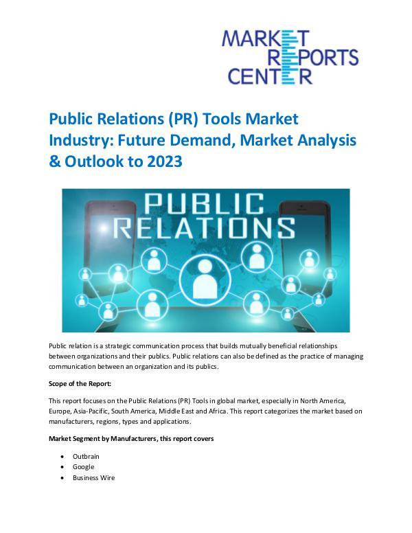 Market Research Reprots- Worldwide Public Relations (PR) Tools Market