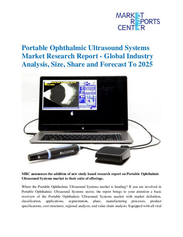 Market Research Reprots- Worldwide Portable Ophthalmic Ultrasound Systems Market