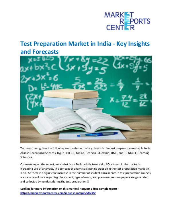Market Research Reprots- Worldwide Test Preparation Market in India