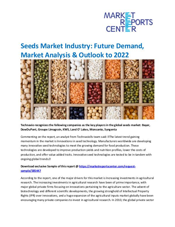 Market Research Reprots- Worldwide Seeds Market