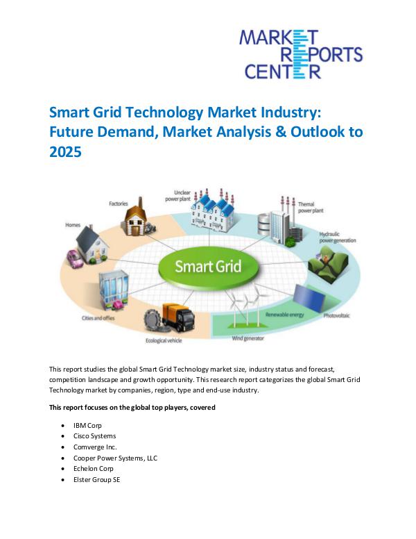 Market Research Reprots- Worldwide Smart Grid Technology Market