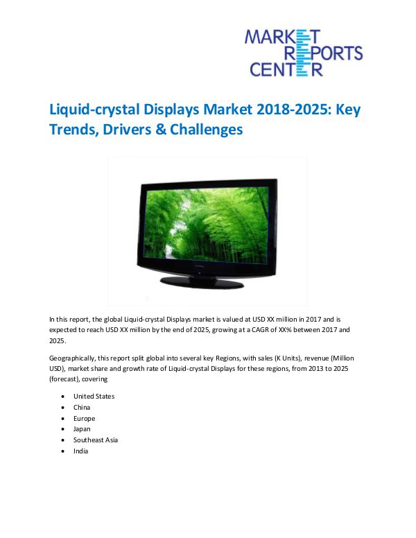 Market Research Reprots- Worldwide Liquid-crystal Displays Market