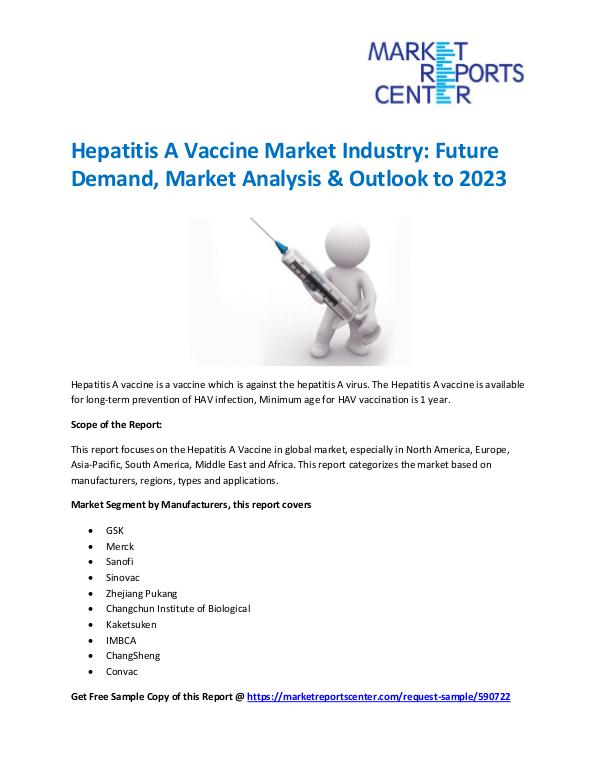 Market Research Reprots- Worldwide Hepatitis A Vaccine Market