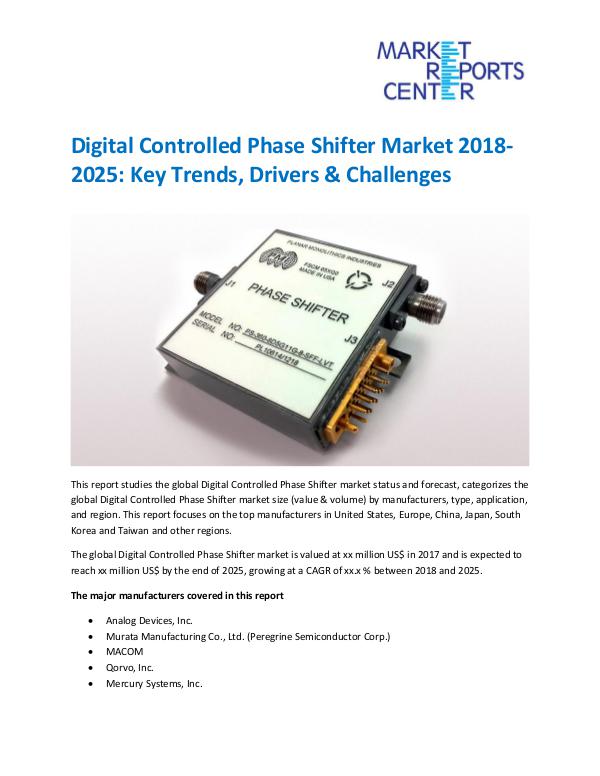 Market Research Reprots- Worldwide Digital Controlled Phase Shifter Market