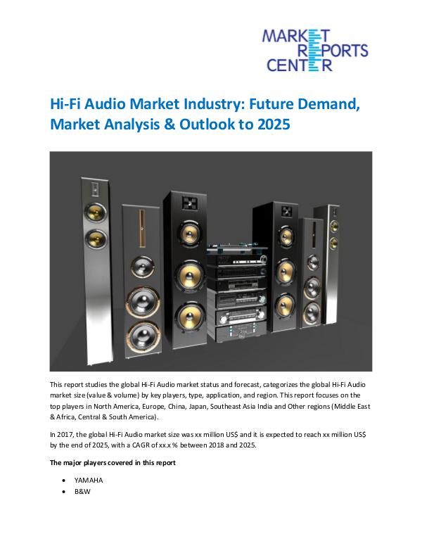 Market Research Reprots- Worldwide Hi-Fi Audio Market