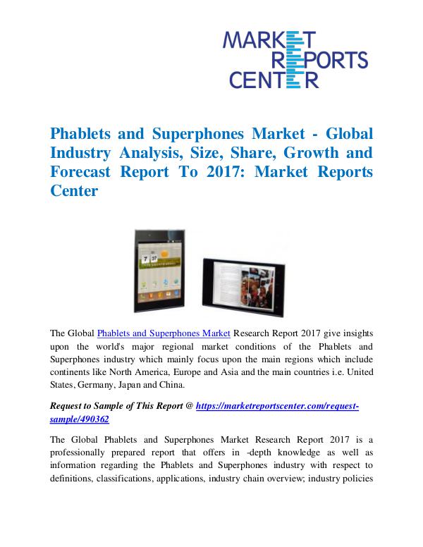 Market Reports Phablets and Superphones Market