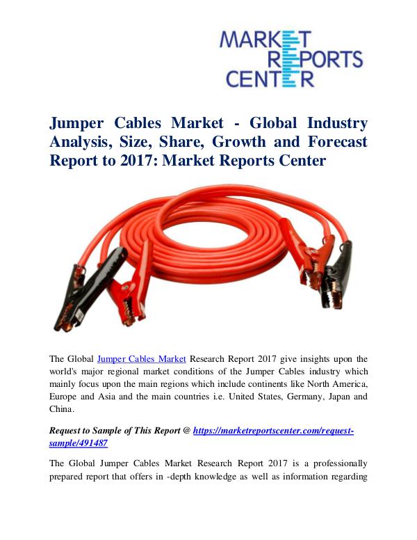 Market Research Reports Jumper Cables Market