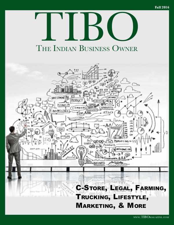 The Indian Business Owner TIBO Magazine - Volume 001